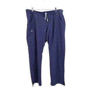 FIGS Technical Collection Kade Cargo Scrub Pants Navy Blue T21004 XXL 2XL Tall